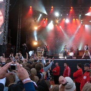 The Hellacopters concert at Brunnsparken, Örebro on 26 July 2002